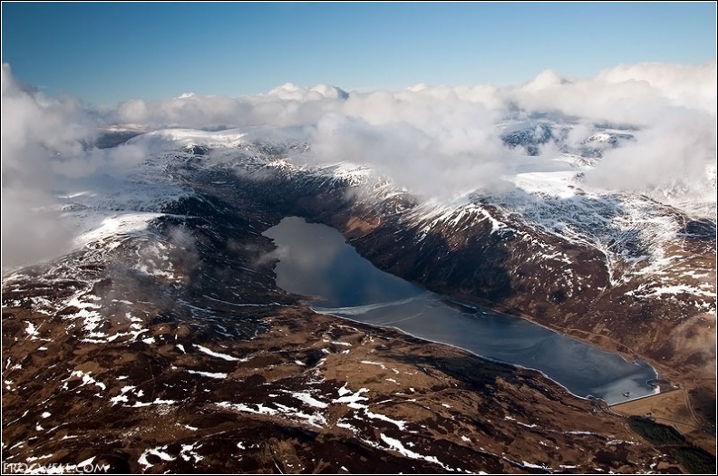 Loch Turret Reservoir from the air